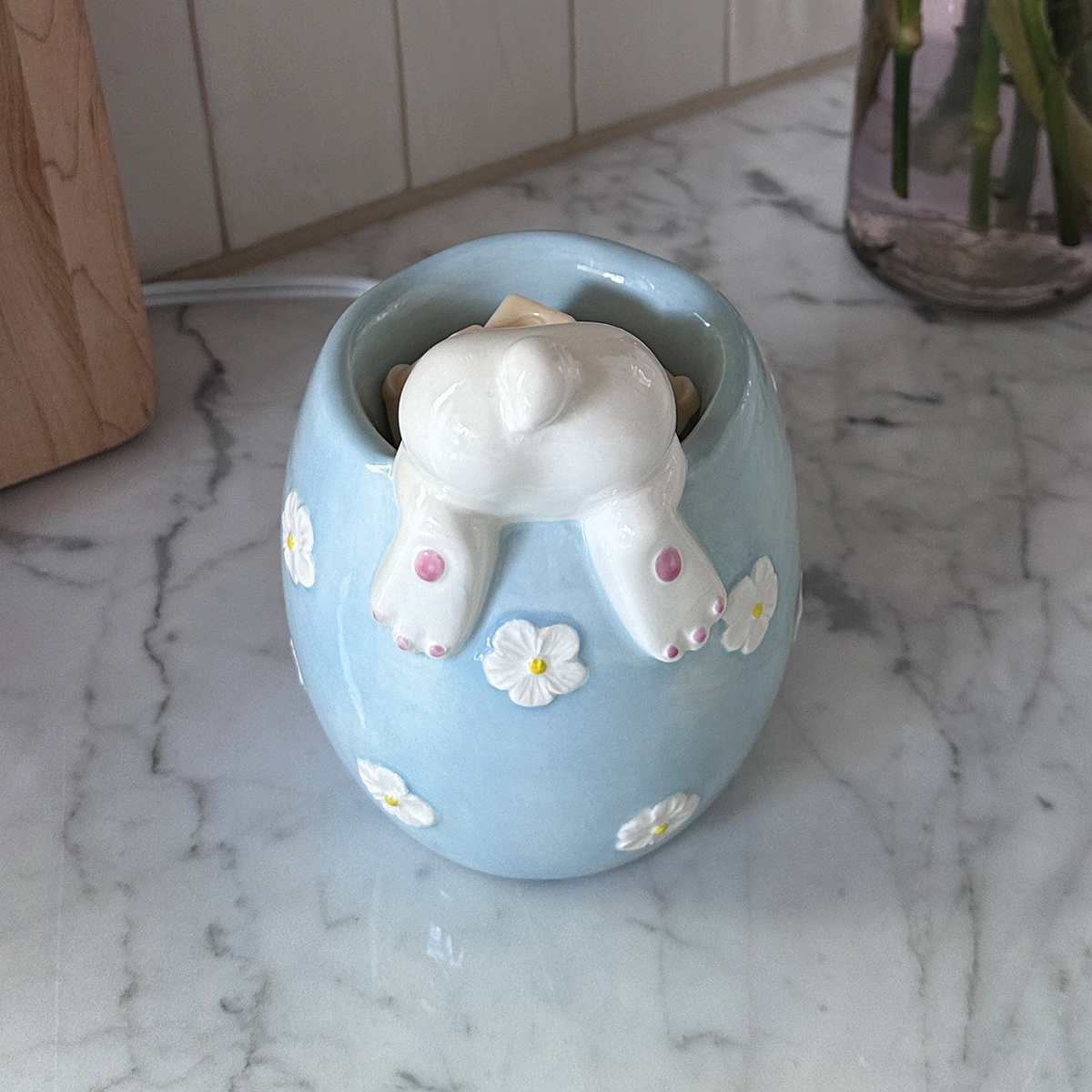 Curious Cottontail is the perfect whimsy for your easter decor