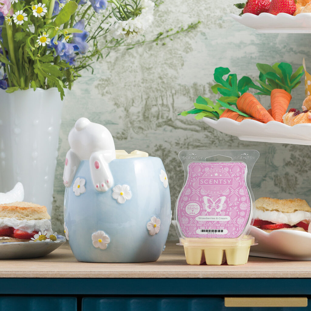 Scentsy' March warmer of the month is the cutest bunny butt you ever did see