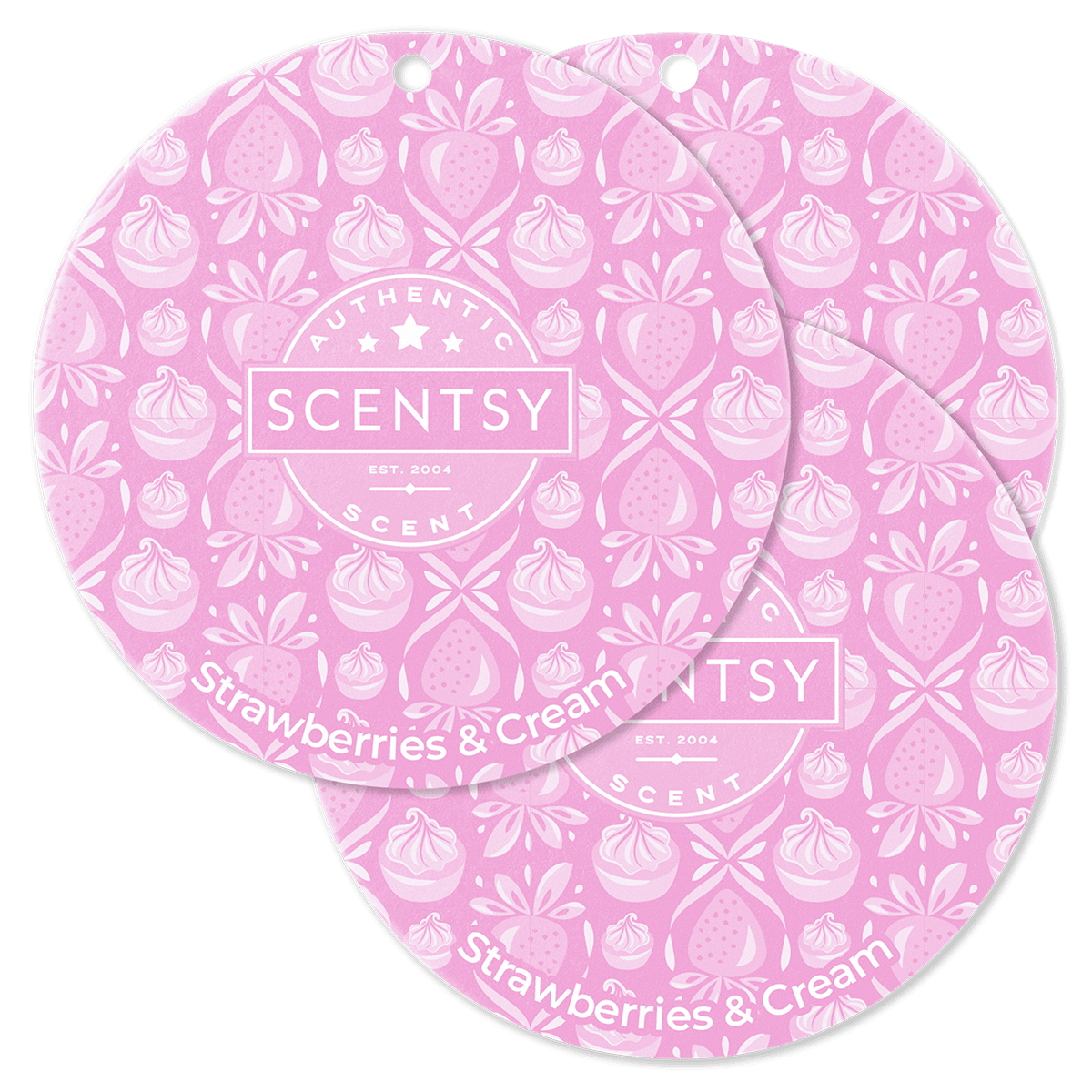 Scentsy Strawberries & cream in scent circle 3 pack