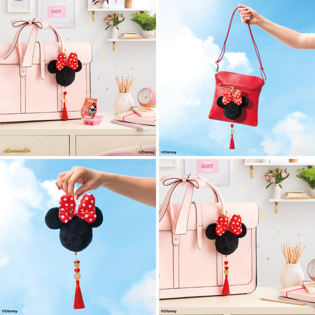 Scentsy's newest Charm Clip, the fashion icon herself, Minnie Mouse