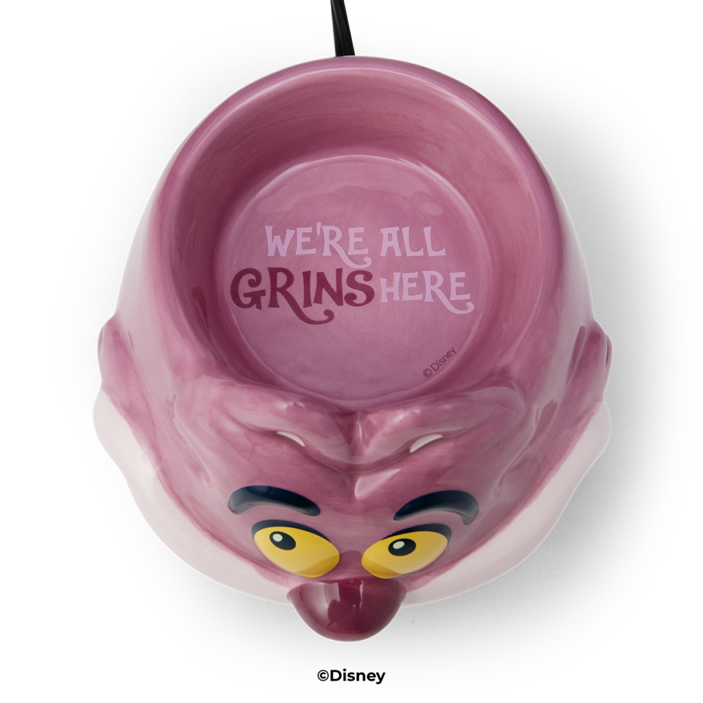 Cheshire Cat warmer, We're all Grins here in the dish