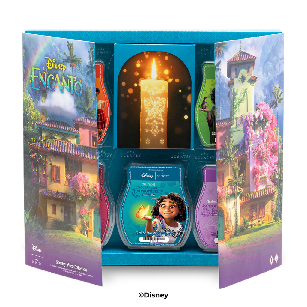 Encanto scentsy wax collection with 5 scents.