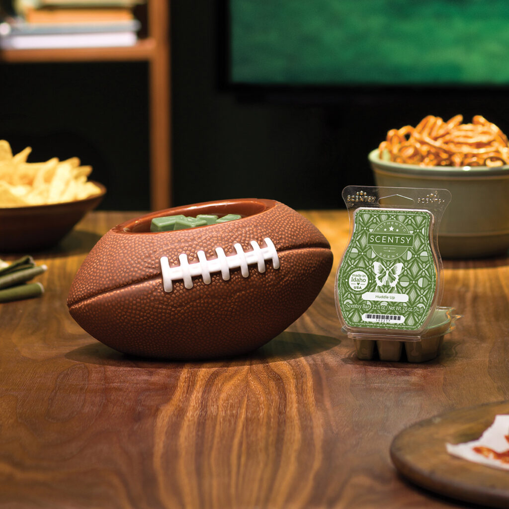 Scentsy Aug's warmer of the month, First Down football warmer