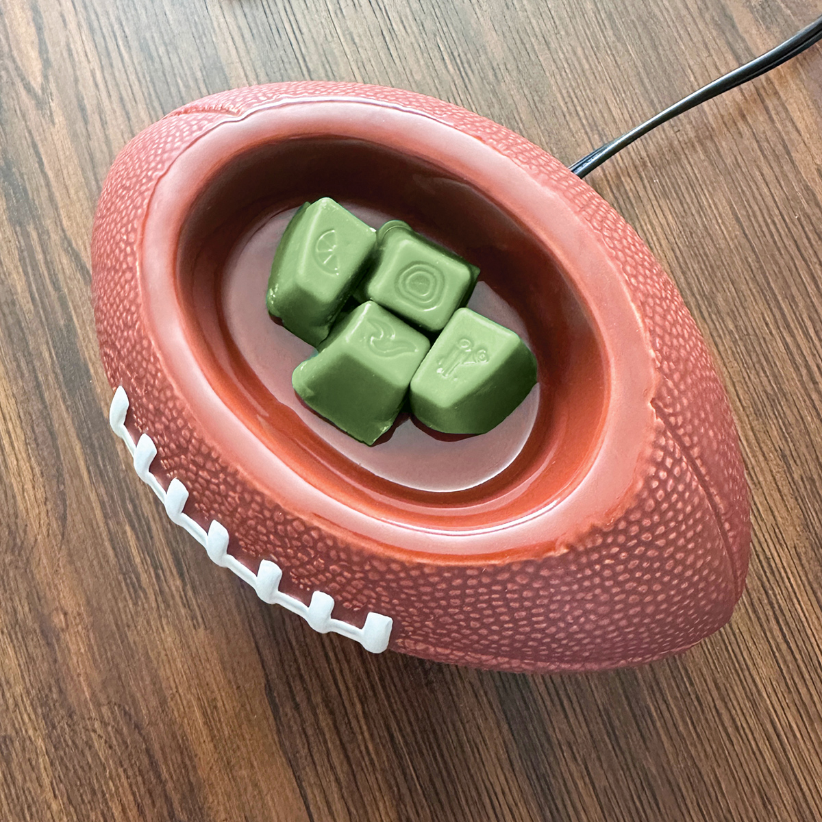 Scentsy Aug's warmer of the month, First Down football warmer