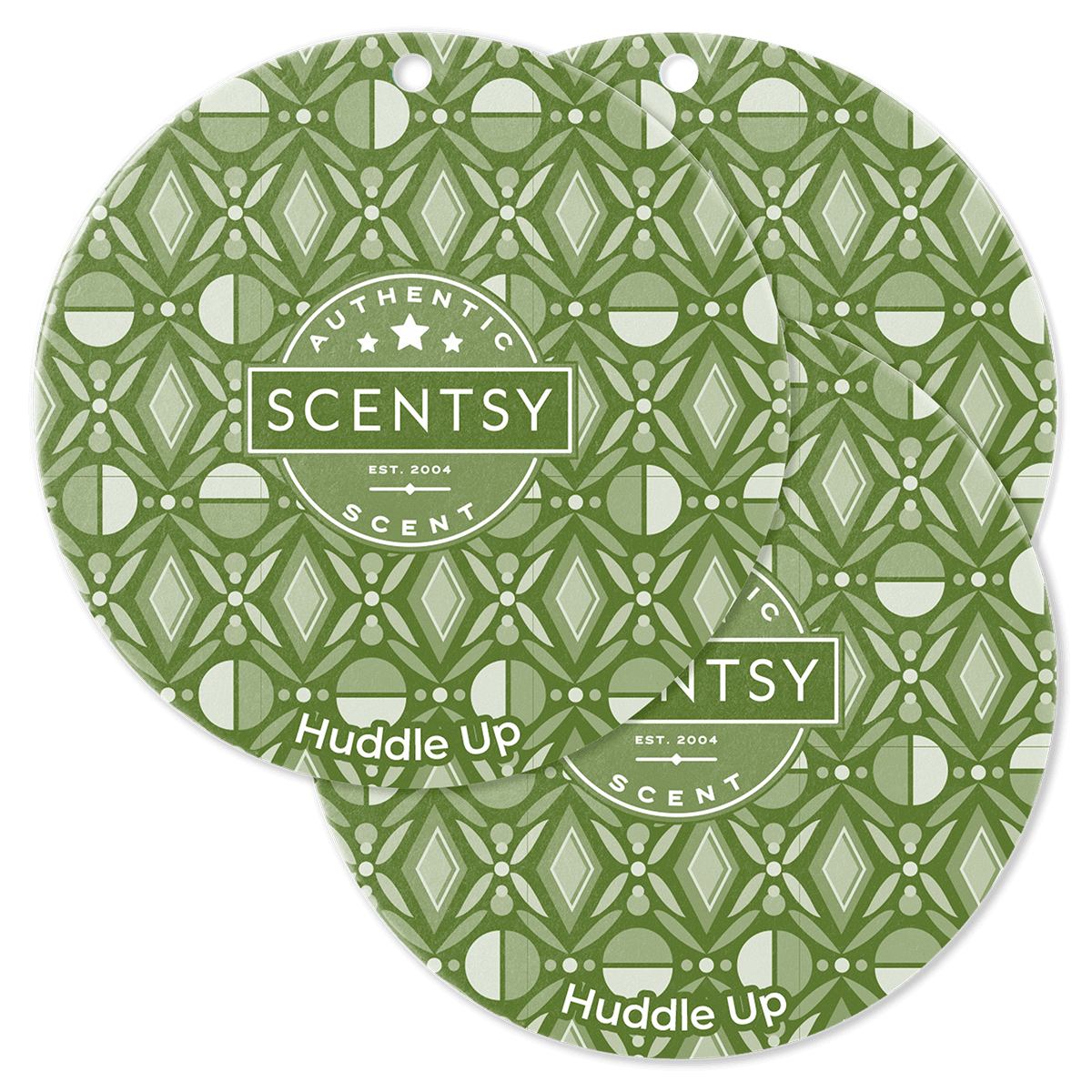 Scentsy's Aug scent of the month Huddle Up in 3 pack of circle
