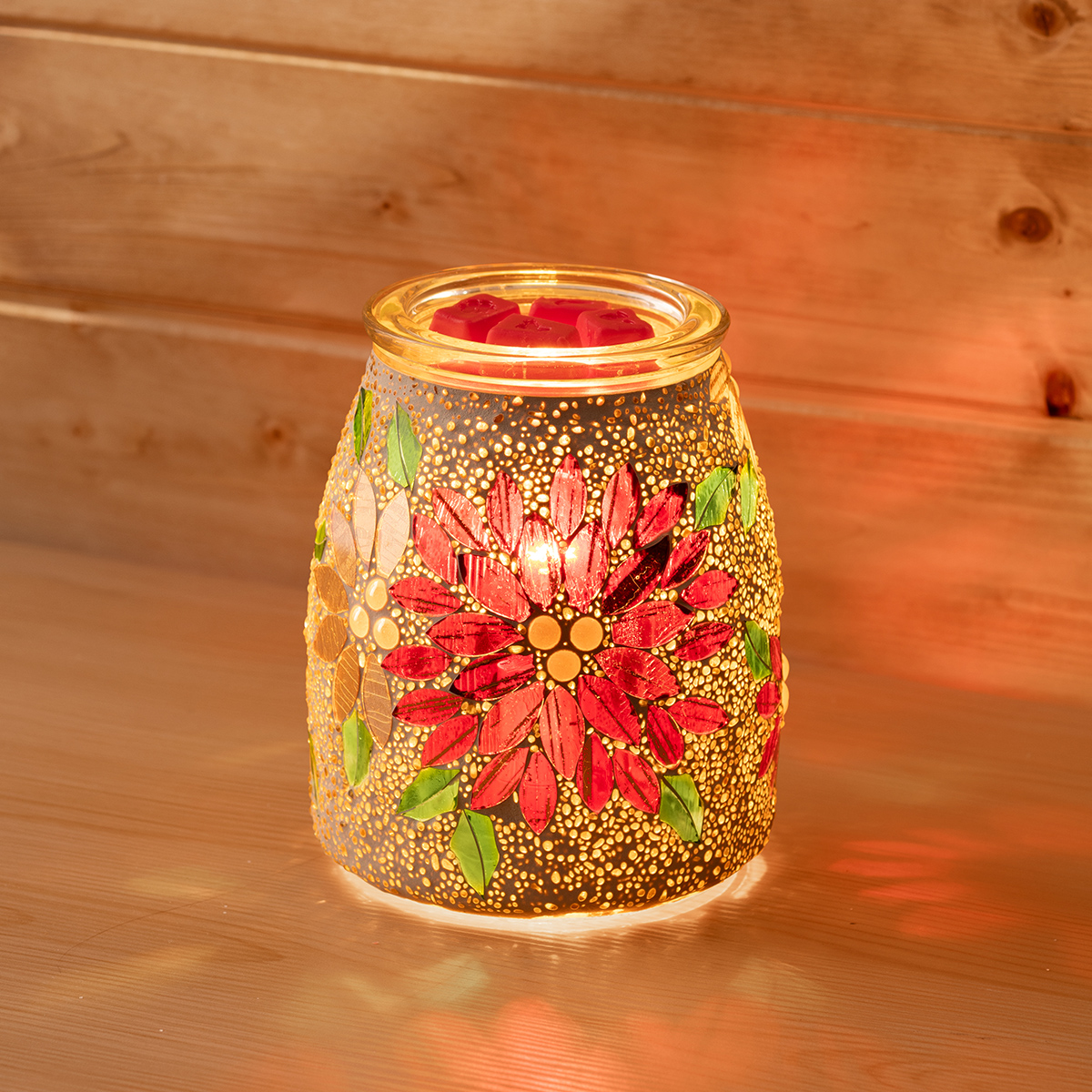 Luminous Poinsettia scentsy warmer
