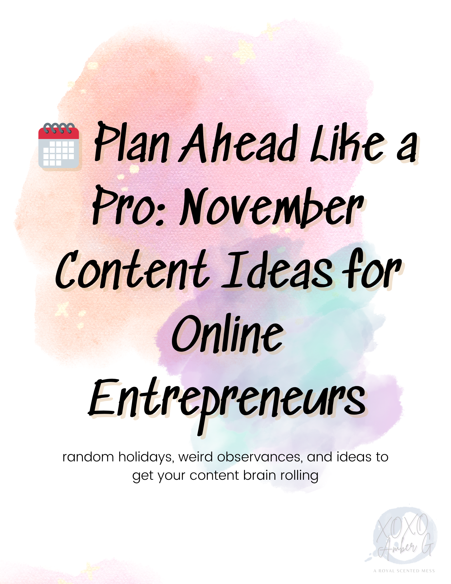 Nov Plan Ahead