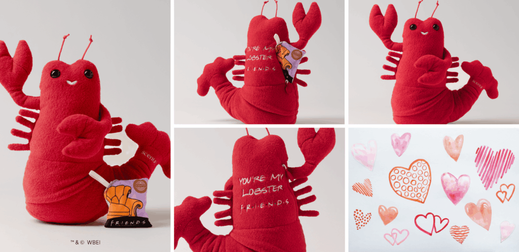 Snappy the Lobster Friends Scentsy Buddy plush featuring embroidered “You’re My Lobster” detail.