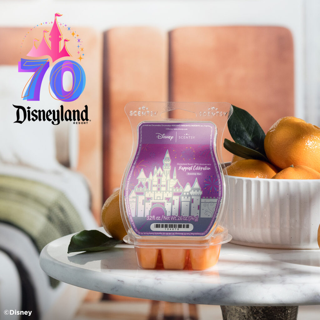 Happiest Celebration Scentsy Bar from the Disneyland Resort 70th Anniversary collection.