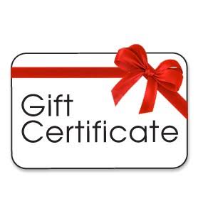 Gift certificate graphic linking to Scentsy gift certificate information and purchasing options.