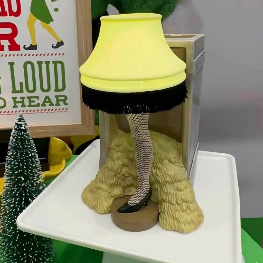 A Christmas Story Fra-Gi-Le Scentsy Warmer designed like the iconic leg lamp from the movie.