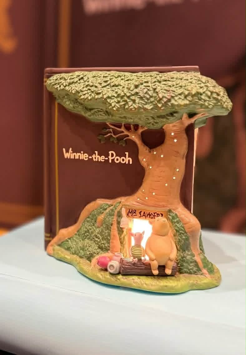 Disney Winnie the Pooh 100 Years of Friendship Scentsy Warmer featuring Pooh and Piglet beneath the Hundred Acre Wood tree