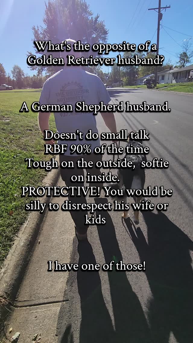 I wouldn't trade him for anything.  He is my rock. 
#xoxoamberg #husbands #germanshepherdhub