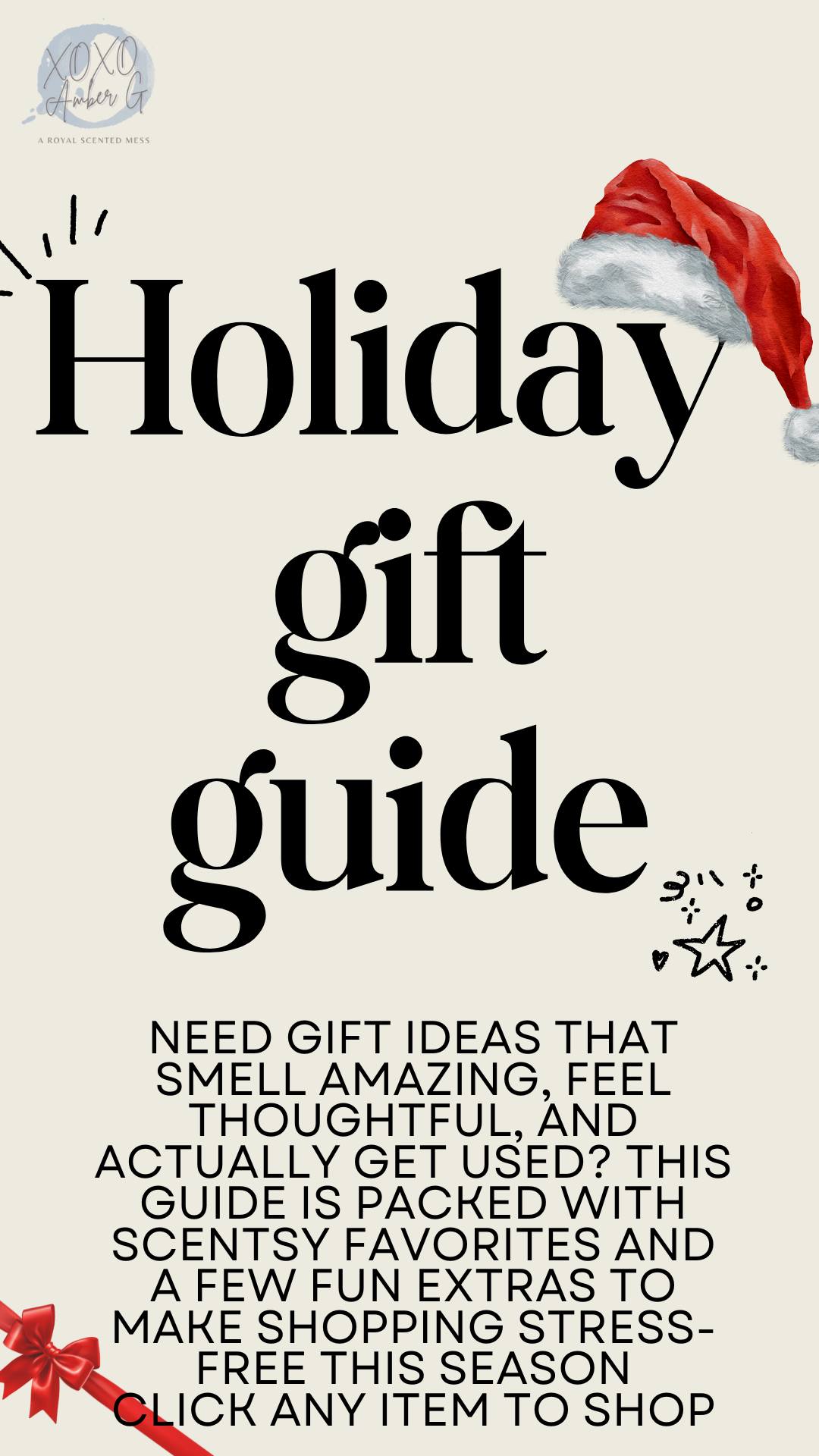 Who's listening to Christmas songs already?  Don't be shy. 🎼
Who has their tree up?  Because i know some of you do. 🎄
So while you are listening and gazing at your tree...look through my gift guide.  I mean why not.
And you can do it in your jammies with no bra on...PERFECT!!!

https://ambergrillot.com/holiday-gift-guide/