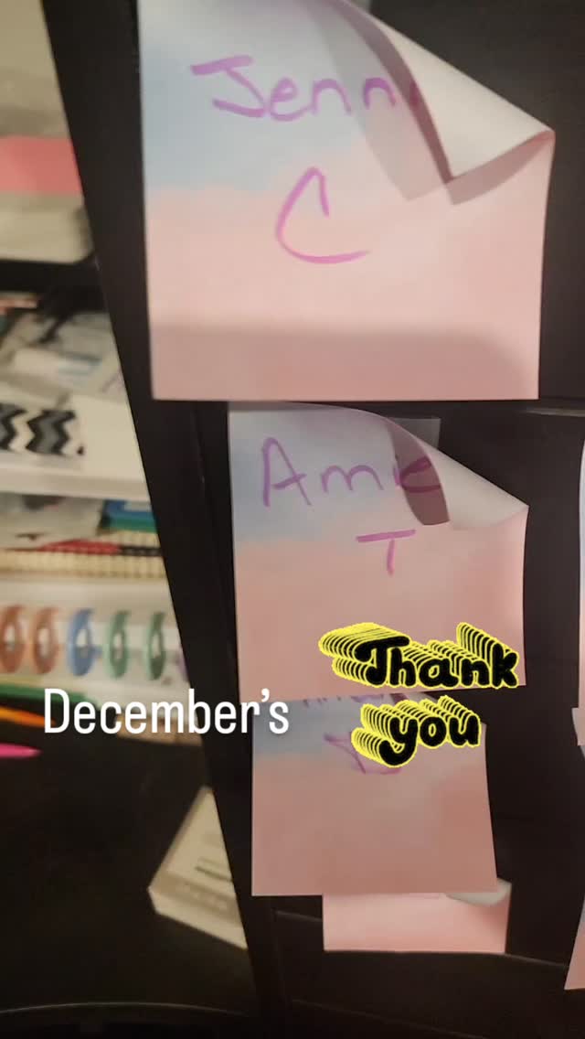 Thank you to all the support in December! Which in my world can be a hard month. 
#xoxoamberg #thankyou #customerlove #decemberappreciation #customerappreciation