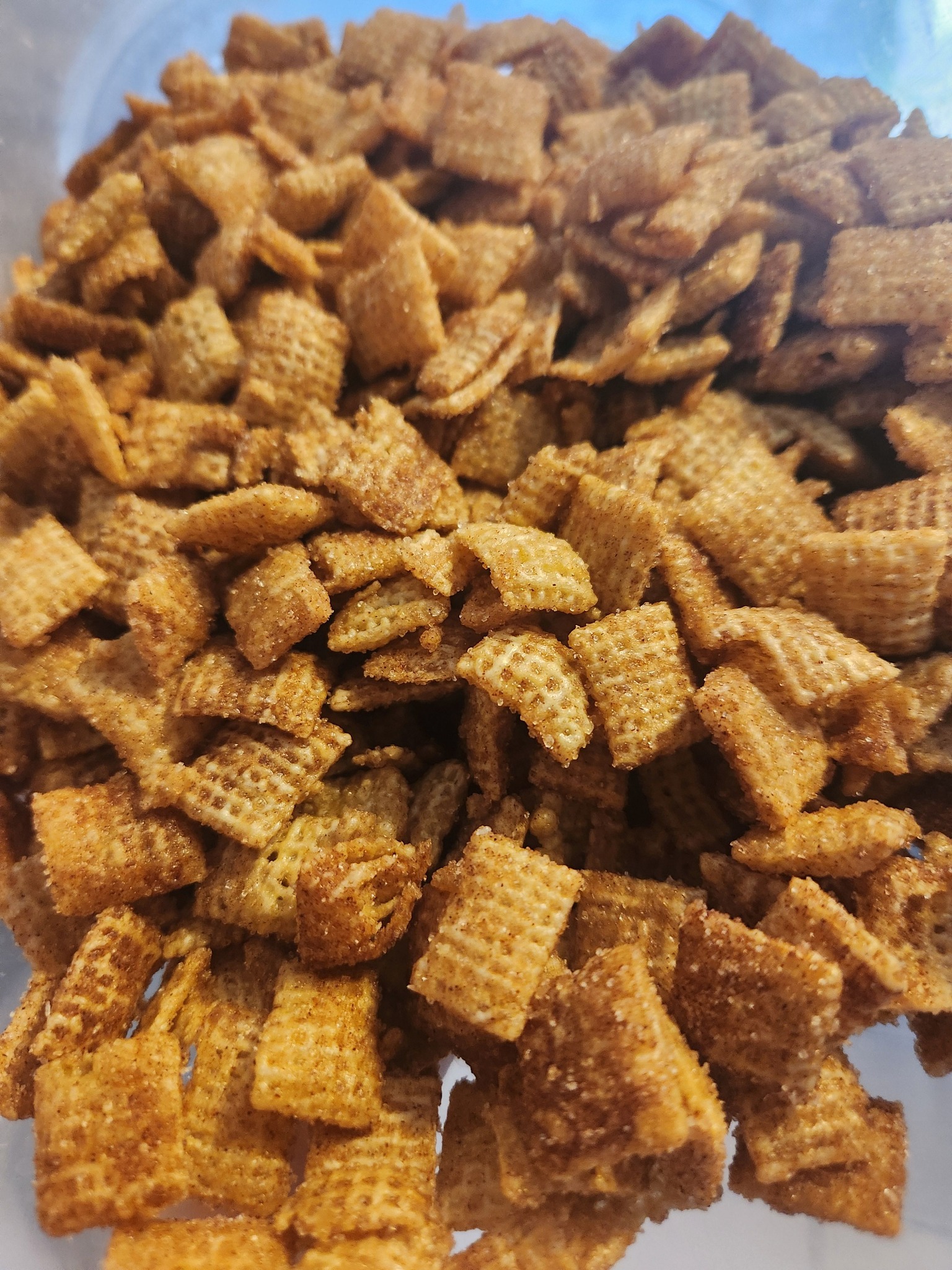 Today is baking competition day. 

Last year I went big. Remember? Chocolate chip cupcakes stuffed with cookie dough and brown sugar butter cream.  I got 2nd. 

This year, we are going simple, churro chex mix. Tastes exactly like cinnamon toast crunch. 

Stay tuned...if it makes it to the competition,  cause it is yummy!!