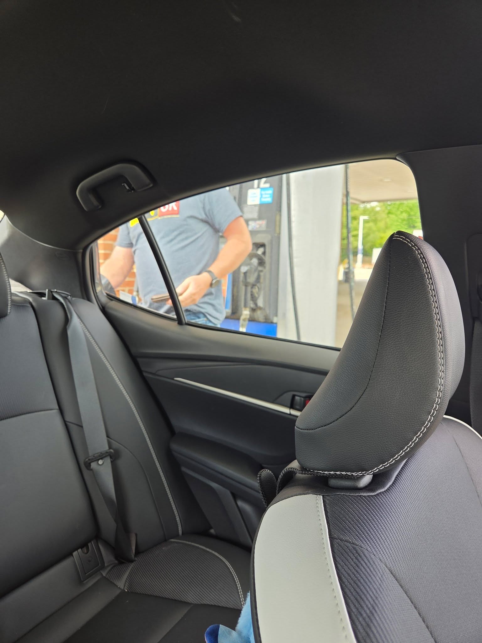 Get ya a man who pumps your gas. Or just fills it up magically while it sits in the garage.
