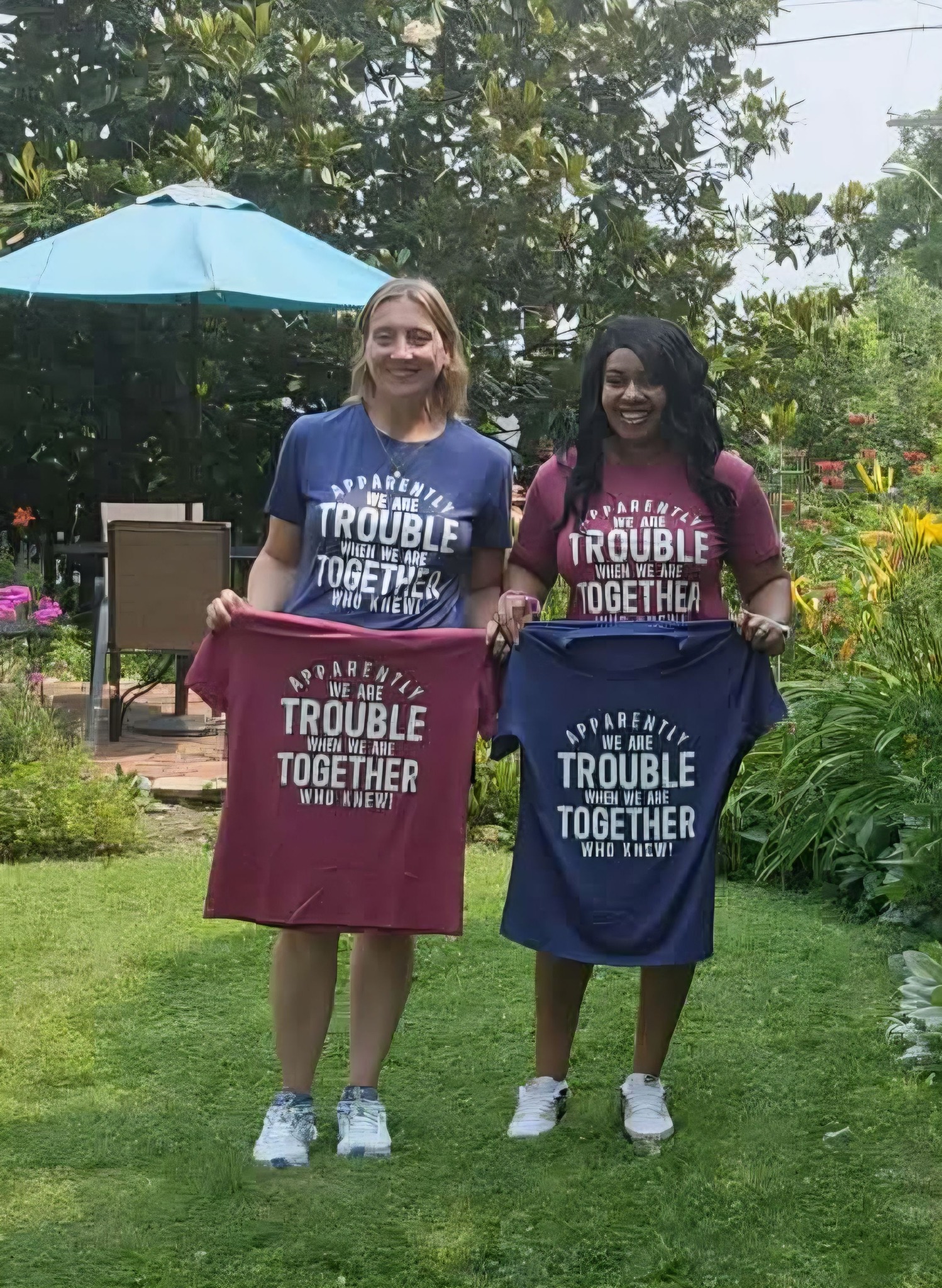Team day. So yes of course we are participating at SFR WV. 

But funny story, we actually purchased each other the same shirt in different colors. Because we would. 

#xoxoamberg #becausewewould #sfr2026 #virtual