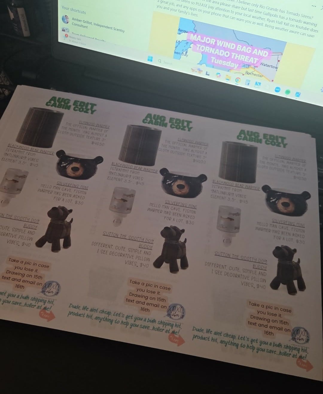 I just finished putting together my August mailers and now I'm getting ready to work on the Harvest Collection mailer.

This one is gonna be a good one...

It'll have scratch-and-sniff stickers of 5 of the new Harvest scents plus samples from the August Edit (all the cozy cabin vibes 🏕️).

If you're not already on my free mailer list, comment below and I'll message you for your address.

Easy peasy.

Because honestly...my mailbox already has enough bills. It deserves to smell like fall instead. 😂