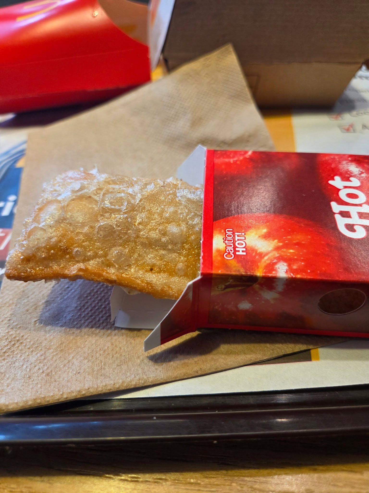 Dear Mr  McDonald's, 
Im writing you today to tell you to keep the fried apple pies. 
The others were good. But this is the way. The only way. This is nostalgia. 

Thanks! 
Xoxo amber g

And yes, yes I had an apple pie at 1130am. Remember those steps goals hit all week? Yeah this is the reward 🤣

#xoxoamberg #mcdonalds #applepie