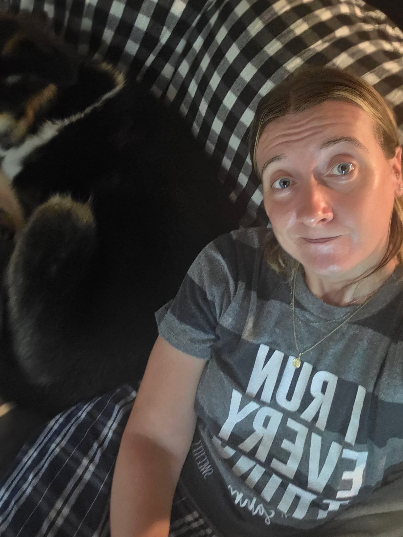 If you need me...I'm here.

With this 121 lb big guy GLUED to my hip.

Seriously. I have tripped over him approximately 427 times today.

And this is exactly why I work ahead in my business.

I automate what I can.
I have systems for the boring stuff.
I work ahead when life lets me.

Because days when apparently my job is emotional support human to a 121 lb dog...my business still does its thing.

Work smarter so you have more time to trip over your dog. 😂

Or watch trash TV. Whatever. Lordy lord this dog.