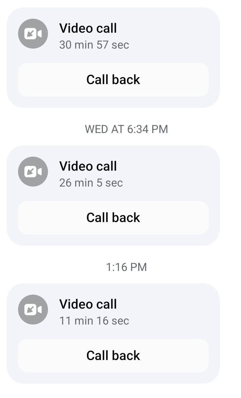 Im learning that video calls from her are my favorite. 
I know they will probably become less as she gets more comfortable.  But ill enjoy them for now.