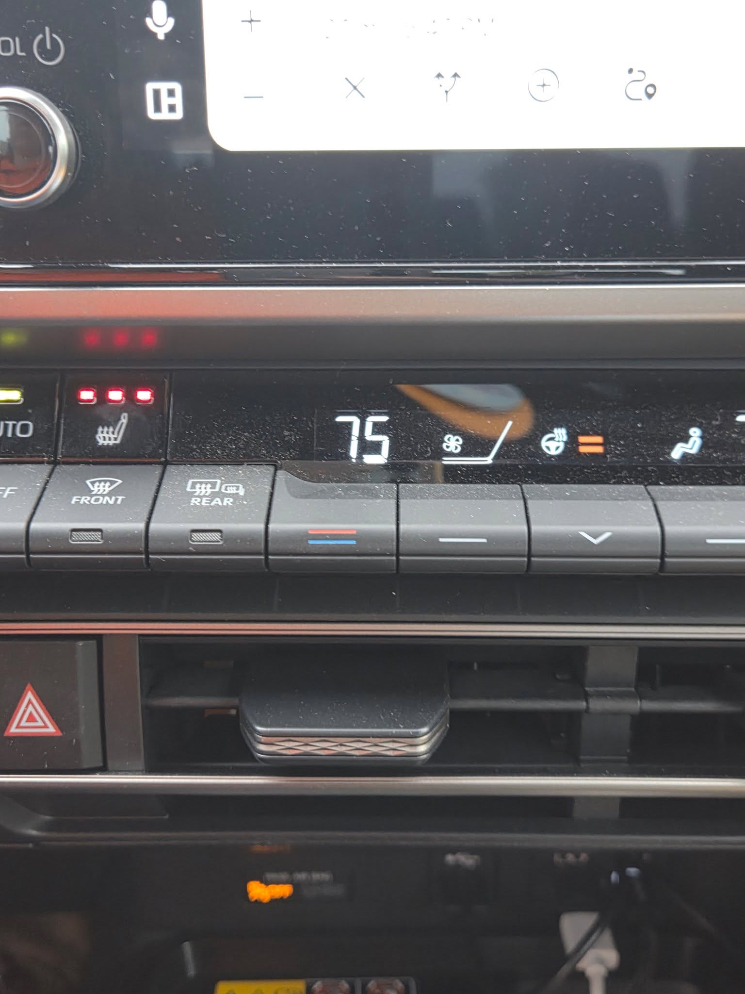 Heated seat and steering wheel on....tomorrow 80. 

#whiplash