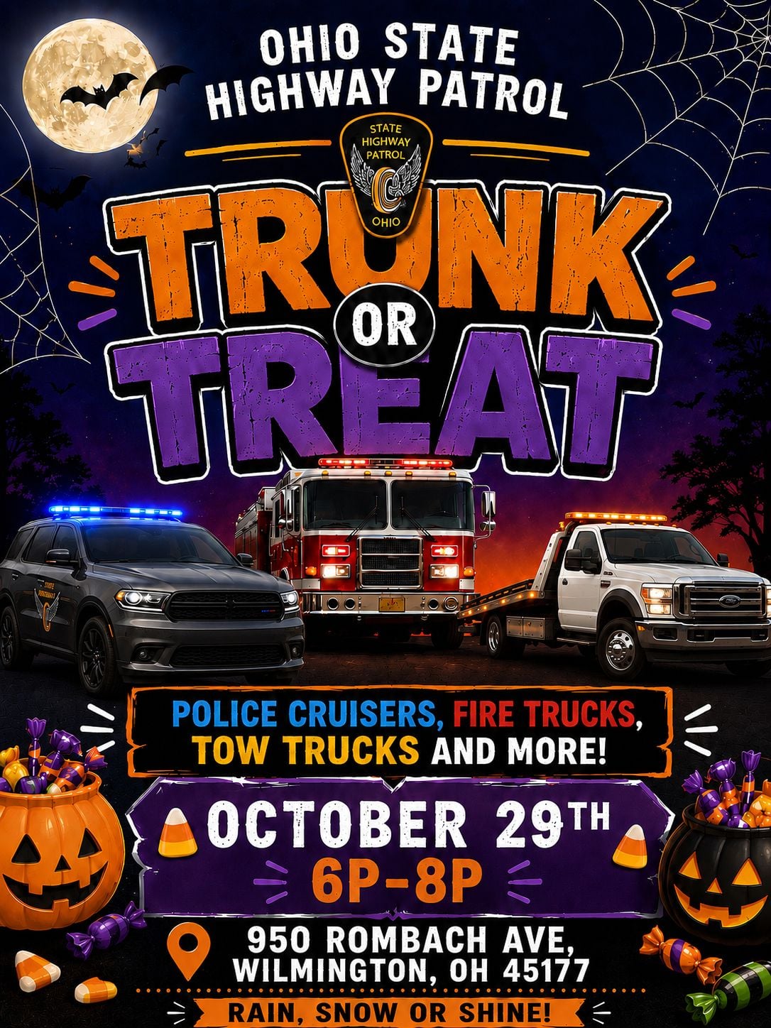 Tomorrow! Tomorrow is our 7th year of trunk or treat.

And the weather, I seriously could cry. We’ve never had good weather. And it is suppose to be beautiful.  Tears!!!

So make sure you swing by, say hi, take a picture with me. But just come. I have over 800 pieces of candy soooooo....seriously, just come.

Wanna read the story of how/why I started this and see old pictures lol. 

https://ambergrillot.com/trunk-or-treat/

Who's coming???